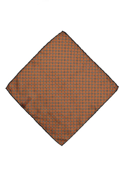 Medium Brown Patterned Handkerchief