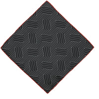 Black Patterned Handkerchief