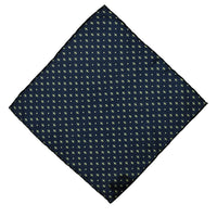 Dark Navy Patterned Handkerchief