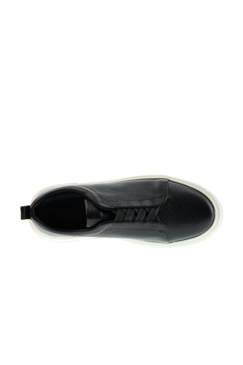 Siyah Sneaker Deri Ayakkabı