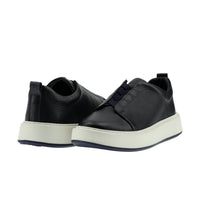 Dark Navy Leather Sneaker Shoes