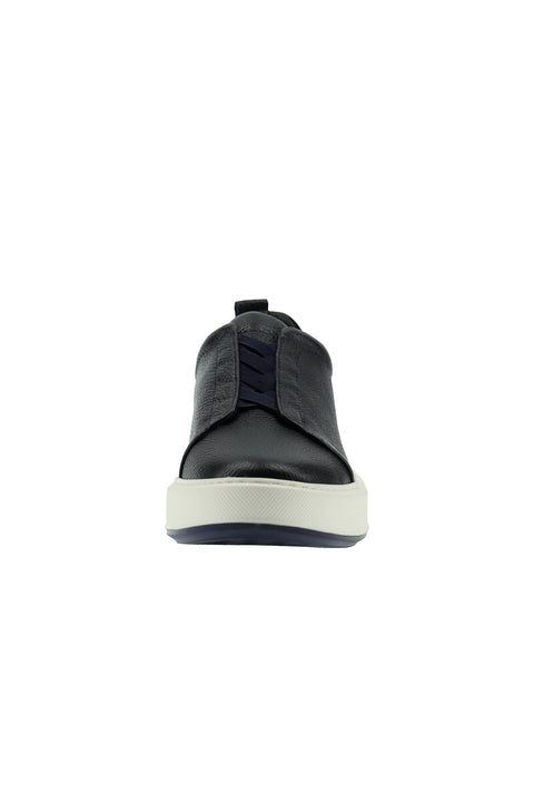 Dark Navy Leather Sneaker Shoes
