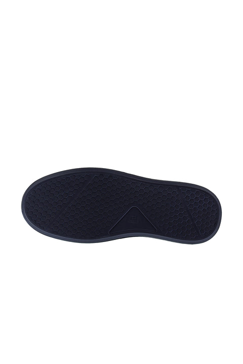 Dark Navy Leather Sneaker Shoes