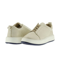 Medium Beige Leather Sneaker Shoes