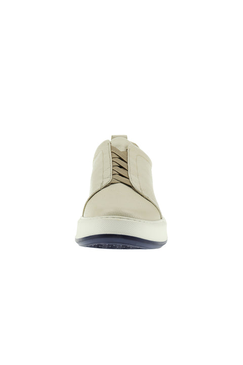 Medium Beige Leather Sneaker Shoes