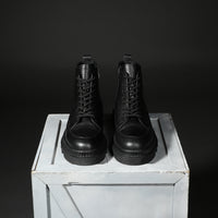 Black Winter Leather Boots