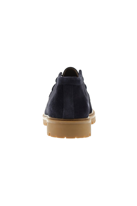 Dark Navy Suede Leather Boots