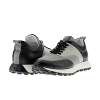 Dark Navy Leather Sneakers
