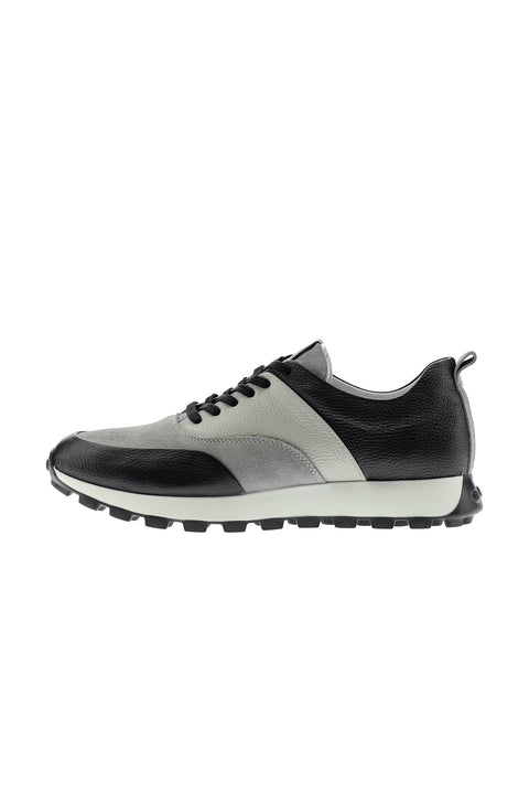 Dark Navy Leather Sneakers