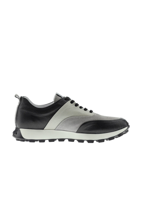 Dark Navy Leather Sneakers