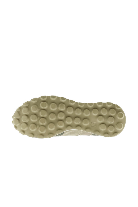 Medium Khaki Leather Athletic Shoes