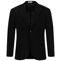 Black 4 Drop Relaxed Fit Corduroy Jacket