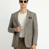 Medium Mink 7 Drop Slim Fit Narrow Cut Wool Sport Jacket