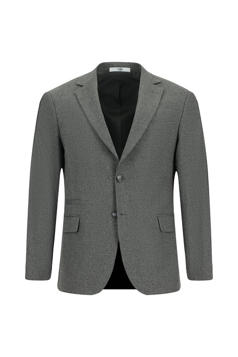 Medium Gray 6 Drop Regular Fit Standard Cut Classic Jacket