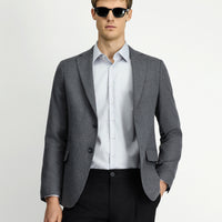 Medium Gray 6 Drop Regular Fit Standard Cut Classic Jacket
