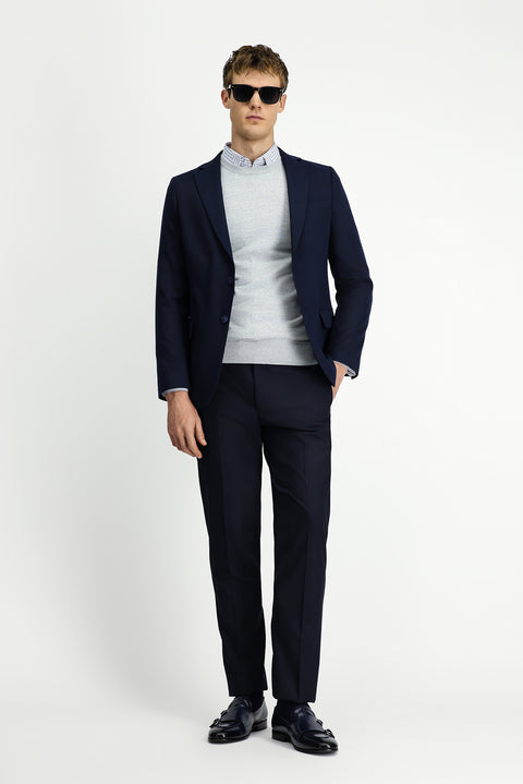Dark Navy 6 Drop Regular Fit Classic Jacket