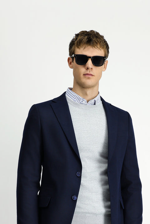 Dark Navy 6 Drop Regular Fit Classic Jacket