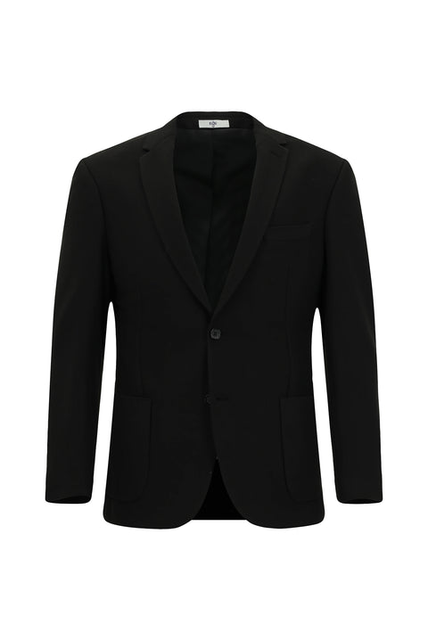 Siyah 7 Drop Super Slim Fit Eksra Dar Kesim Klasik Ceket