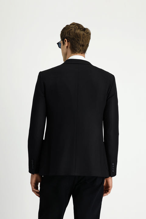 Siyah 7 Drop Super Slim Fit Eksra Dar Kesim Klasik Ceket