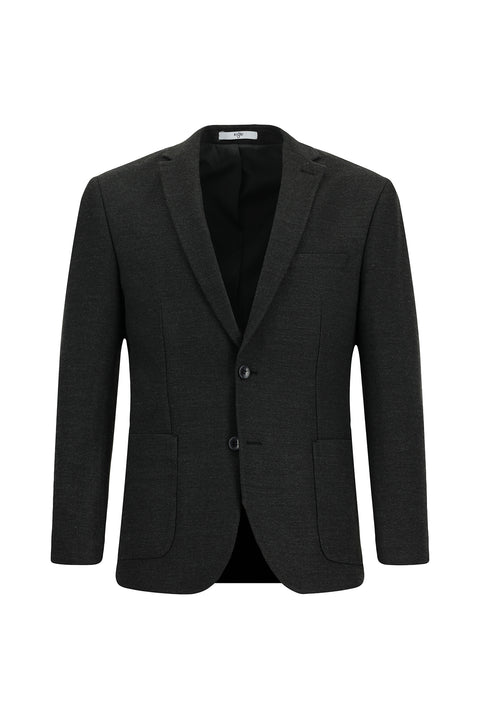 Dark Anthracite 7 Drop Super Slim Fit Extra Narrow Cut Classic Jacket