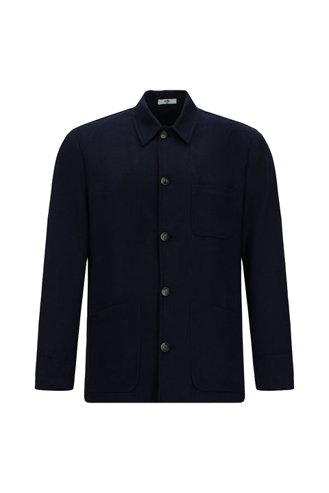 Dark Navy 6 Drop Regular Fit Sport Wool Jacket/Coat