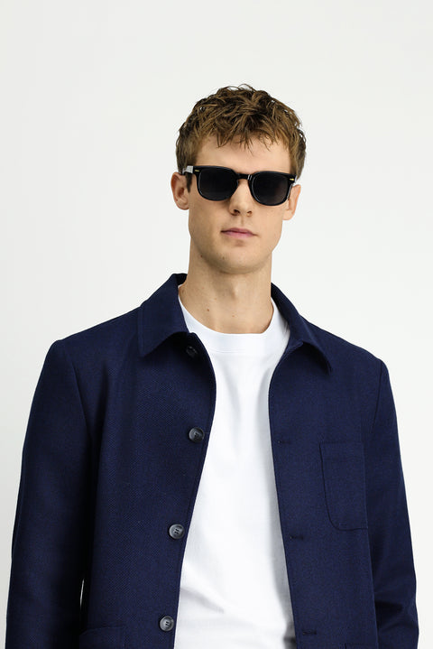 Dark Navy 6 Drop Regular Fit Sport Wool Jacket/Coat