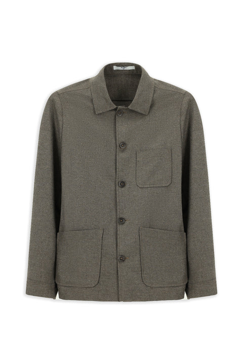 Dark Mink 6 Drop Regular Fit Sport Wool Jacket / Coat
