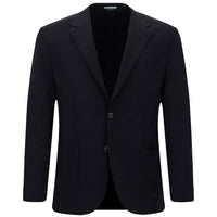 Dark Navy Techno-Line 7 Drop Super Slim Fit Extra Narrow Cut Classic Lycra Jacket