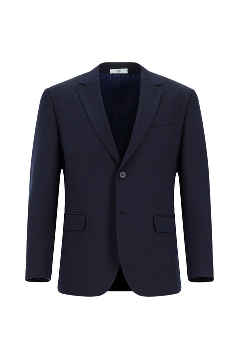 Dark Navy 8 Drop Muscle Fit Long Athletic Cut Patterned Classic Jacket