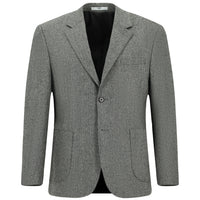 Açık Füme 4 Drop Relaxed Fit Rahat Kesim Desenli Yünlü Ceket