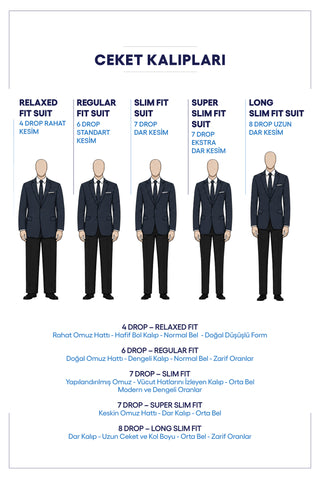  Koyu Antrasit 6 Drop Regular Fit Standart Kesim Desenli Likralı Kruvaze Ceket
