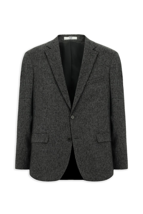 Light Anthracite 7 Drop Slim Fit Patterned Classic Jacket