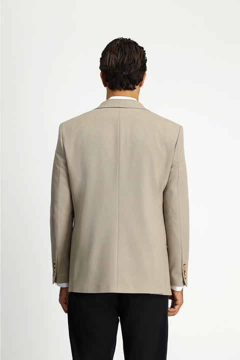 Medium Mink 6 Drop Regular Fit Standard Cut Lycra Classic Patterned Jacket