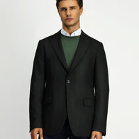 Dark Green 8 Drop Muscle Fit Long Athletic Cut Lycra Classic Patterned Jacket