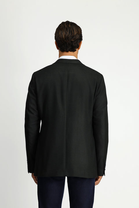 Dark Green 8 Drop Muscle Fit Long Athletic Cut Lycra Classic Patterned Jacket