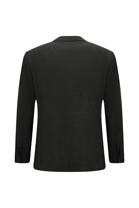 Dark Anthracite 4 Drop Relaxed Fit Lycra Classic Patterned Jacket