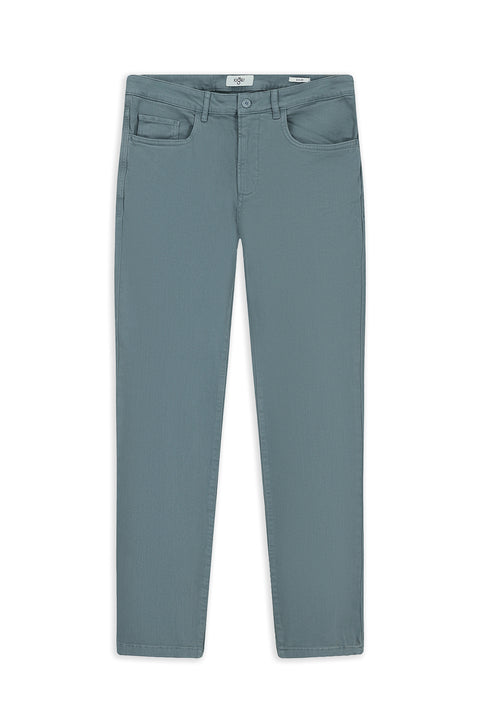Koyu Mavi  Slim Fit Dar Kesim Likralı Esnek Kanvas / Chino Pantolon