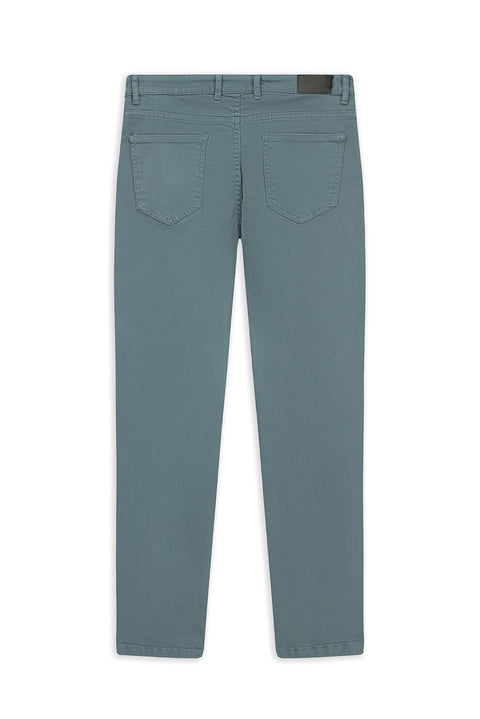 Koyu Mavi  Slim Fit Dar Kesim Likralı Esnek Kanvas / Chino Pantolon