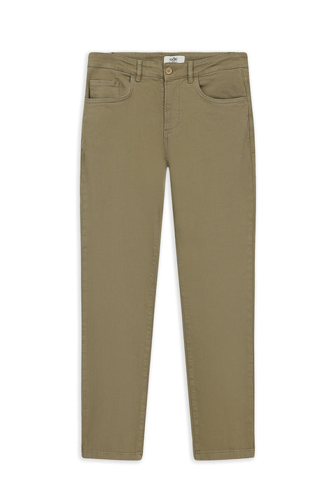 Orta Vizon Slim Fit Dar Kesim Likralı Esnek Kanvas / Chino Pantolon
