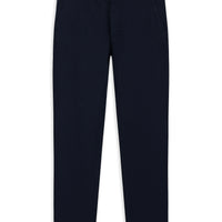 Mid Navy Slim Fit Side Pocket Stretch Canvas / Chino Trousers