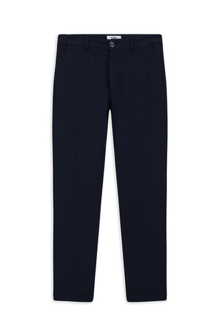  Orta Lacivert 7 Drop Slim Fit Dar Kesim Yan Cepli Likralı Kanvas / Chino Pantolon