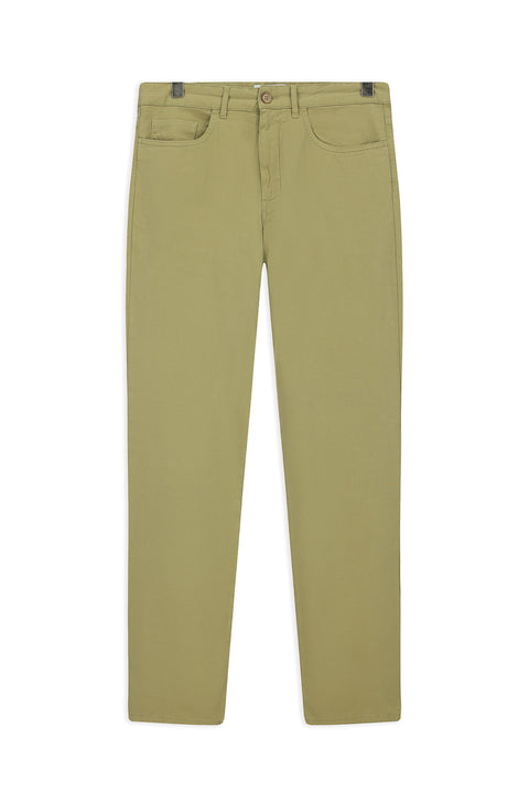 Medium Khaki Slim Fit Stretch Canvas / Chino Trousers