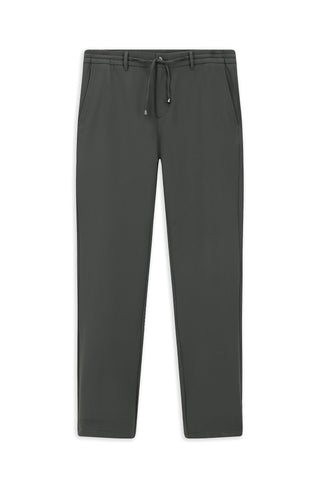  Koyu Füme Techno-Line Slim Fit Dar Kesim Beli Lastikli İpli Likralı Çantalı Jogger Pantolon