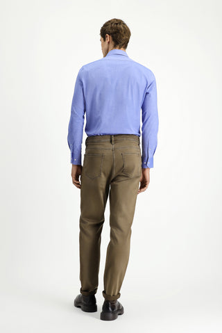  Açık Kahve  Regular Fit Standart Kesim Likralı Kanvas / Chino Pantolon