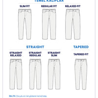 Indigo Relaxed Fit Stretch Canvas / Chino Trousers