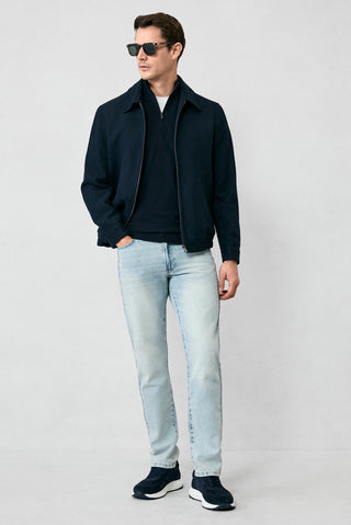  Açık Mavi Bootcut Fit Pamuk Denim Pantolon