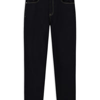 Dark Navy Regular Fit Standard Cut Lycra Flexible Denim Pants