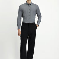 Siyah Slim Fit Dar Kesim Likralı Kanvas / Chino Pantolon