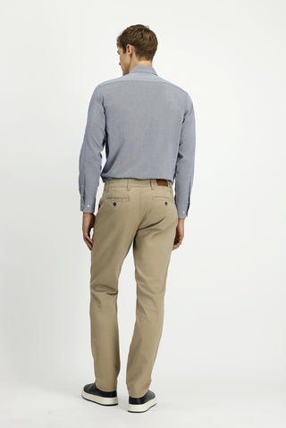  Orta Bej Regular Fit Standart Kesim Likralı Kanvas / Chino Pantolon