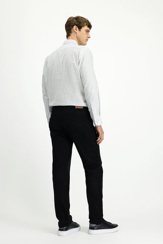  Siyah Regular Fit Standart Kesim Likralı Kanvas / Chino Pantolon